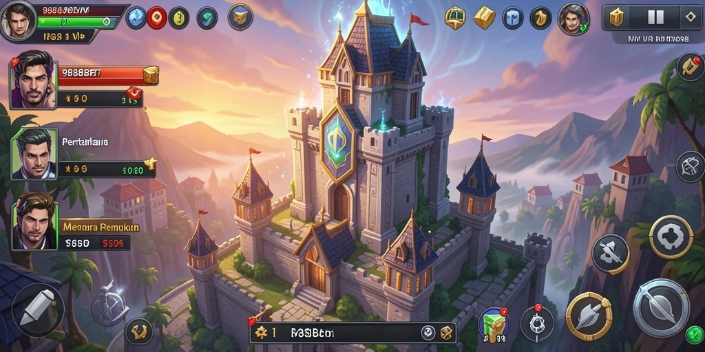Tampilan gameplay Tower Defense yang menarik di 988BET.