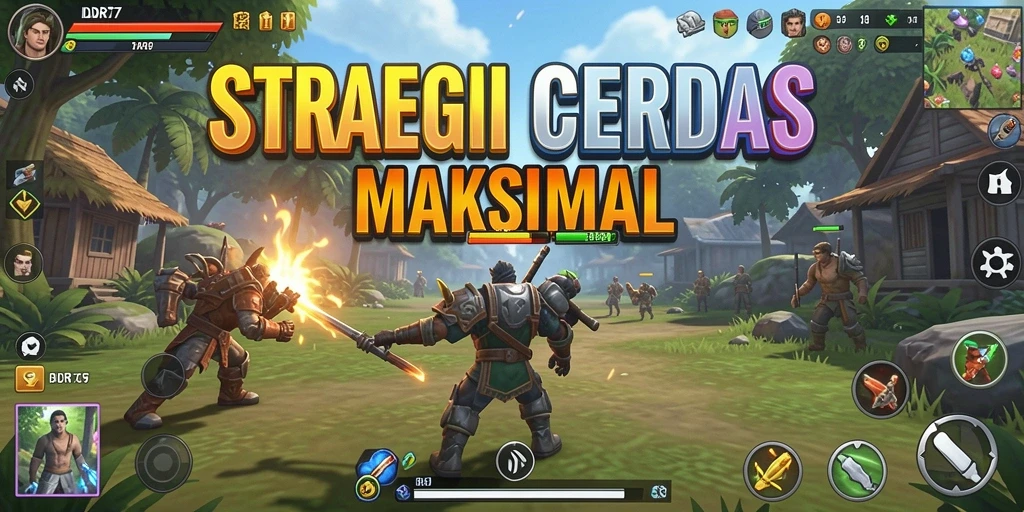 Tampilan gameplay menegangkan dari IDR77 dalam aksi strategi.