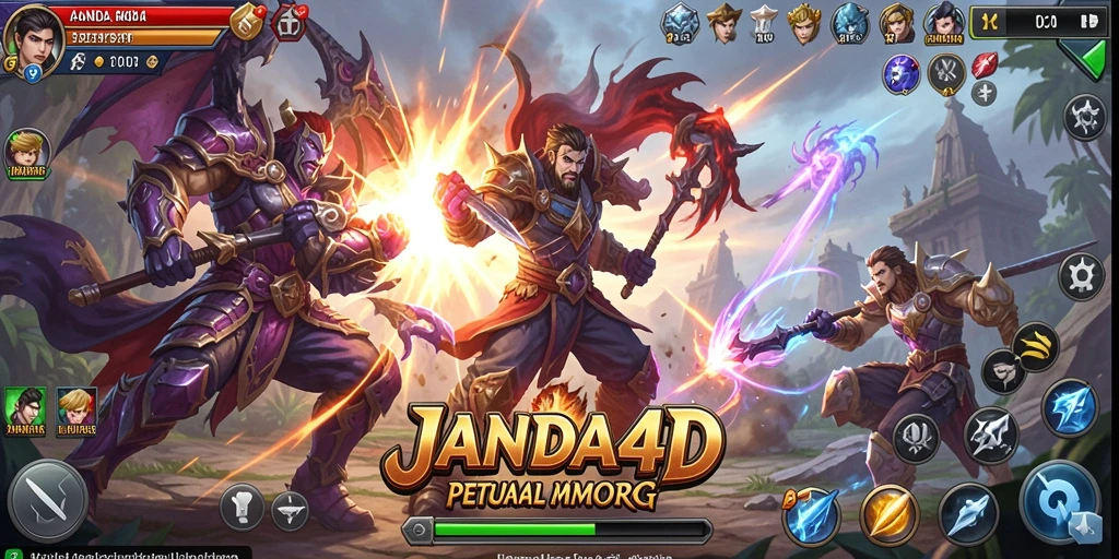 Gameplay menarik dalam JANDA4D dengan aksi pertempuran seru.