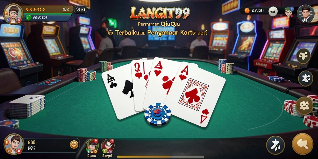 Screenshot utama LANGIT99 menampilkan gameplay seru permainan QiuQiu.