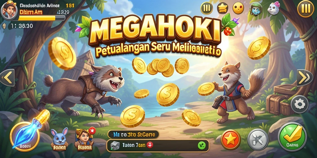 Tampilan gameplay menarik dari petualangan di MEGAHOKI.