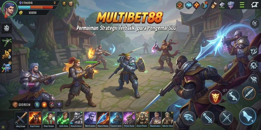 Screenshot gameplay MULTIBET88 yang menampilkan pertempuran strategis.