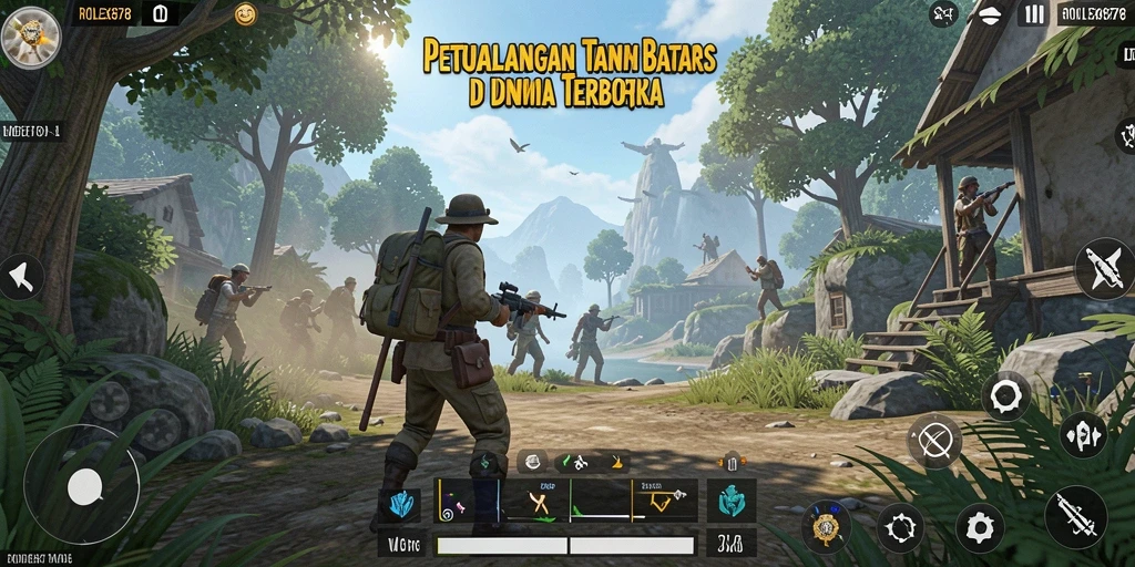 Tampilan gameplay di dunia terbuka yang menakjubkan saat bermain ROLEX878.