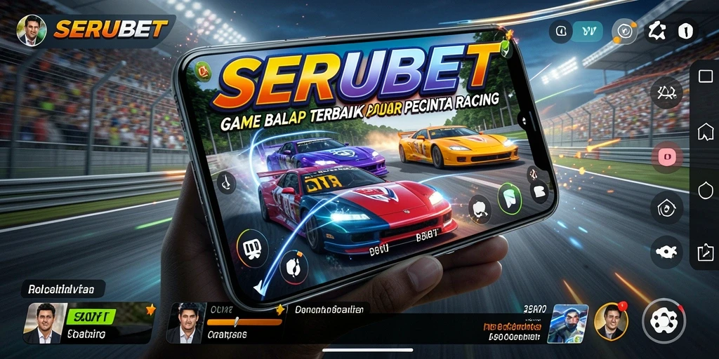 Tampilan gameplay SERUBET yang dinamis dan mendebarkan.