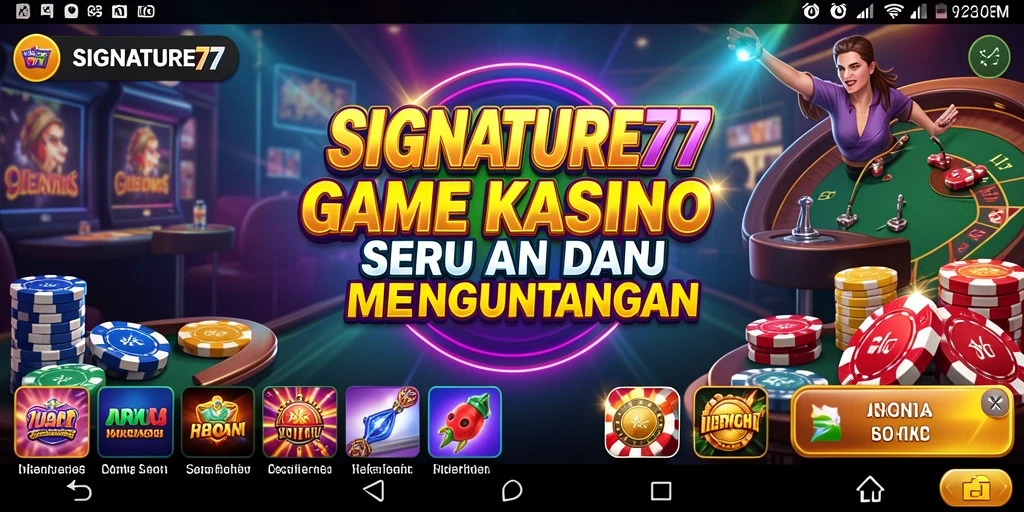 Tampilan gameplay SIGNATURE77 yang menarik dalam permainan Kasino.