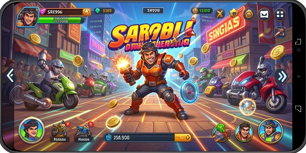 Screenshot gameplay SR996 menampilkan aksi seru dan tantangan yang menantang.
