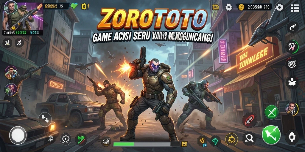 Tampilan gameplay ZOROTOTO yang penuh aksi dan tantangan.